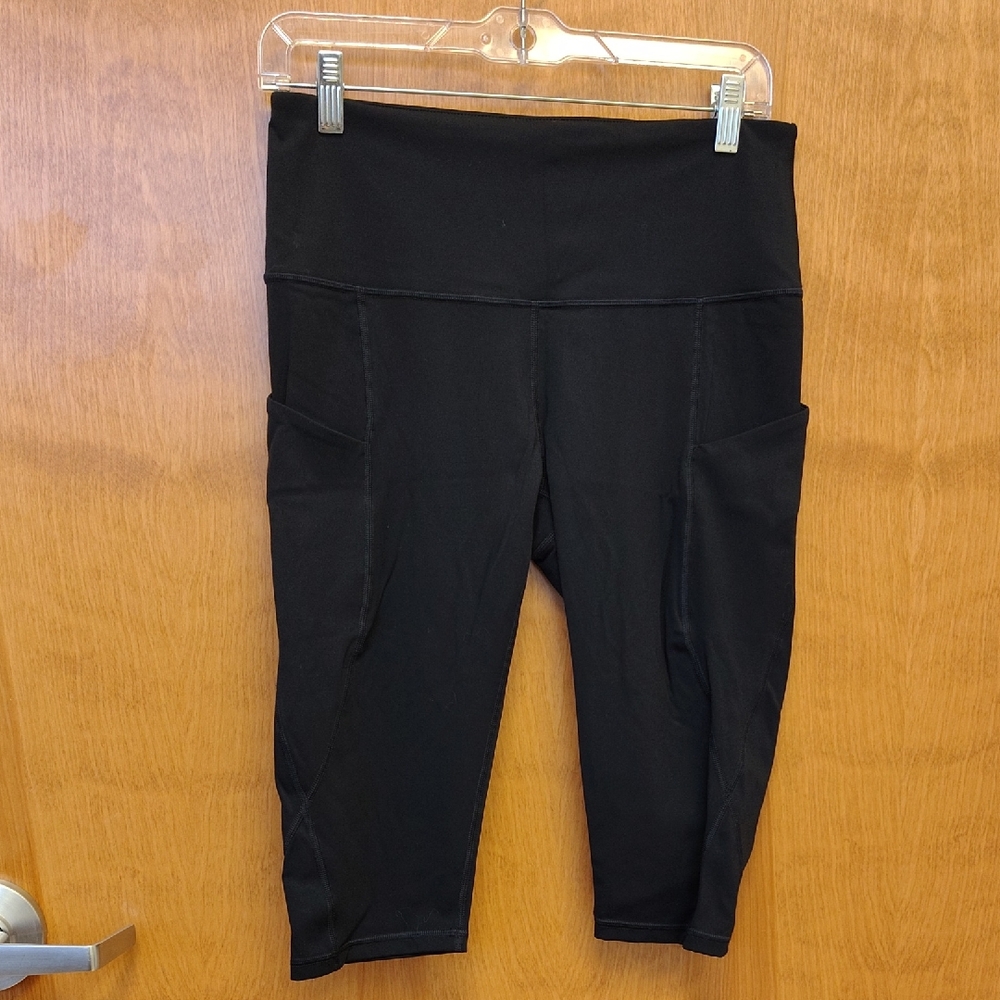 Ododos Black High-Waisted Leggings With Side Pockets